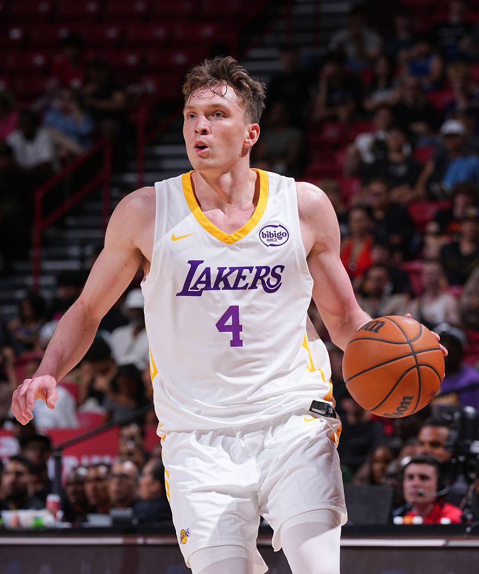 TheDunkCentral's tweet image. Dalton Knecht’s trade value took a massive hit after the Summer League, and teams around the league no longer view him as a first-round pick, per @jovanbuha
“Summer League has not helped Knecht’s stock, and I don’t think at this point he is valued as a first-round pick, in…