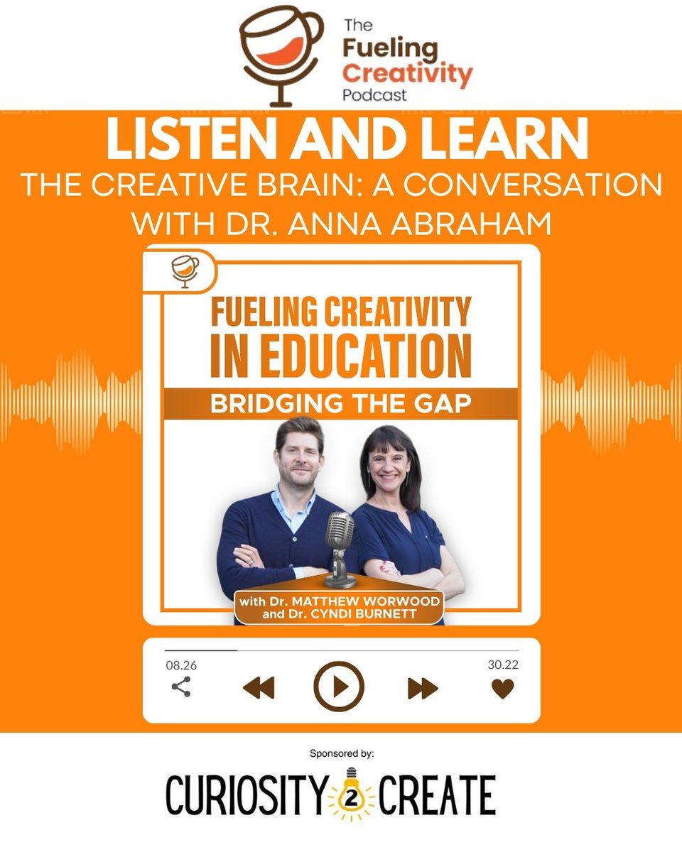 CreativityandE's tweet image. Are we too quick to believe the myth of the “creative right brain”? 🧠🎨
Dr. Anna Abraham unpacks 7 creativity myths on the Fueling Creativity podcast—this episode is a must! 🔍
🎧 fuelingcreativitypodcast.com/the-creative-b…
#Creativity #Neuroscience #Education #Podcast
