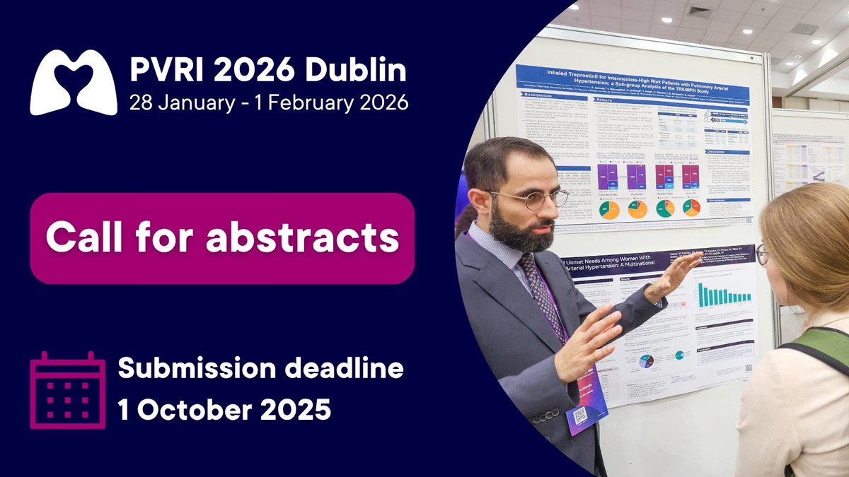 PVRI's tweet image. 📢Call for Abstracts
Submit your research for #PVRI2026 by 1 October 2025 🗓️
We’re inviting abstracts across four exciting themes:
1. Basic & Translational Science
2. Clinical Science
3. International & Global Health
4. Mind the Gap: Cases that Highlight Gaps in Evidence
Best…