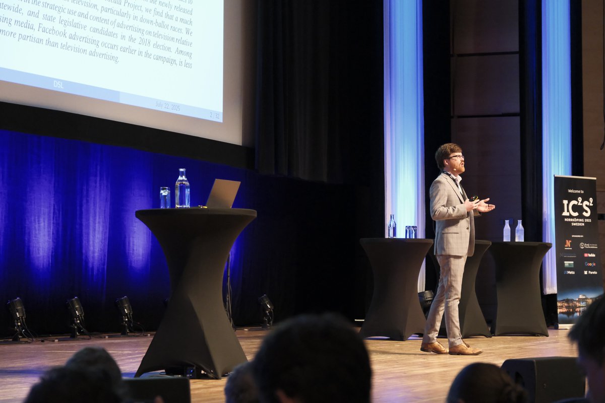 IC2S2's tweet image. Day 1 Keynote “Design-Based Supervised Learning (DSL): A General Framework for Using LLM Annotations and Other Predicted Variables in Downstream Analyses” by Brandon Stewart. Try DSL in your research? Available at dsl.software #ic2s2