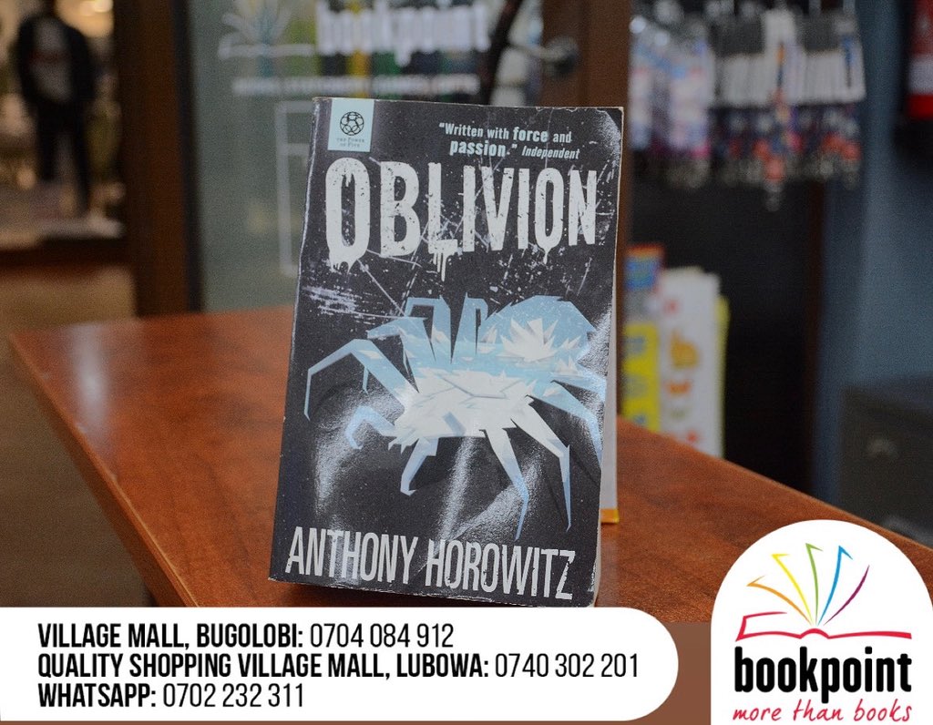 Your teenage fantasy reader will not put down this epic finale in the Power of Five series; Oblivion by Anthony Horowitz. The battle between evil and good keeps the world's fate hanging in balance. Get it in store today. #BookpointUG #MoreThanBooks