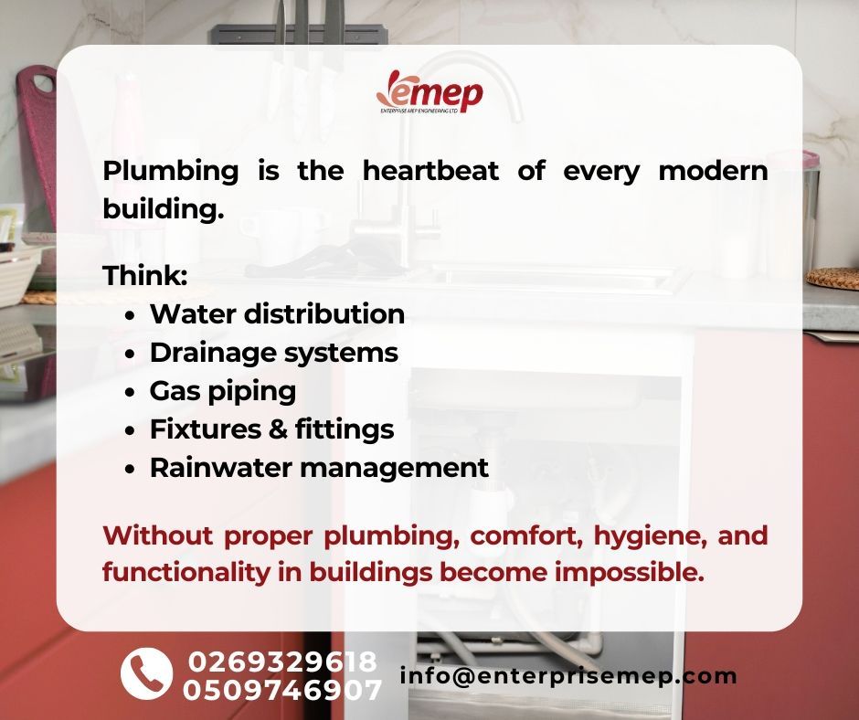 Enterprise MEP Engineering Services (@enterprisemep) on Twitter photo 𝗣𝗹𝘂𝗺𝗯𝗶𝗻𝗴 𝗶𝘀 𝘁𝗵𝗲 𝗵𝗲𝗮𝗿𝘁𝗯𝗲𝗮𝘁 𝗼𝗳 𝗲𝘃𝗲𝗿𝘆 𝗯𝘂𝗶𝗹𝗱𝗶𝗻𝗴❗ 
💧 Water
🔥 Gas
🚽 Fixtures
🌀 Drainage
Let EMEP handle the essential systems that keep you running.
📞 0269329618
📧 info@enterprisemep.com
#MEP #PlumbingSolutions #EngineeringGhana 𝗣𝗹𝘂𝗺𝗯𝗶𝗻𝗴 𝗶𝘀 𝘁𝗵𝗲 𝗵𝗲𝗮𝗿𝘁𝗯𝗲𝗮𝘁 𝗼𝗳 𝗲𝘃𝗲𝗿𝘆 𝗯𝘂𝗶𝗹𝗱𝗶𝗻𝗴❗ 
💧 Water
🔥 Gas
🚽 Fixtures
🌀 Drainage
Let EMEP handle the essential systems that keep you running.
📞 0269329618
📧 info@enterprisemep.com
#MEP #PlumbingSolutions #EngineeringGhana