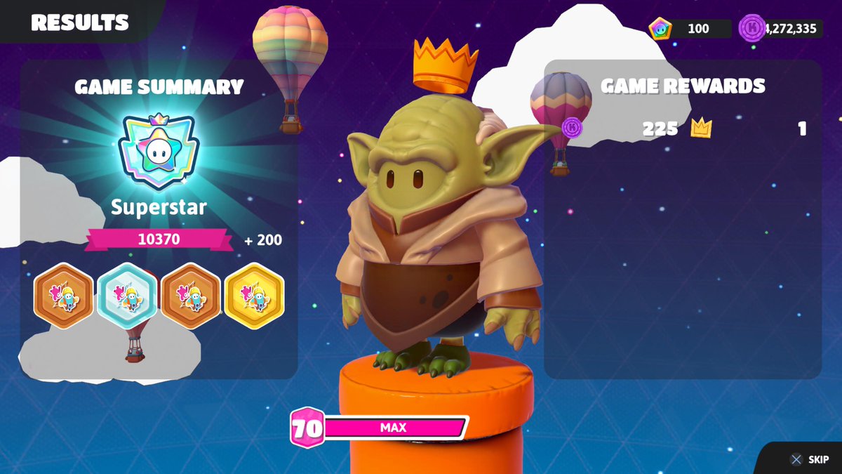 DavidHuk77's tweet image. #FallGuys #PS5Share 
#RankedMode
New PB 🥳 10,370

Best Runs
5 wins x 1 🎓
4 wins x 3 🥹