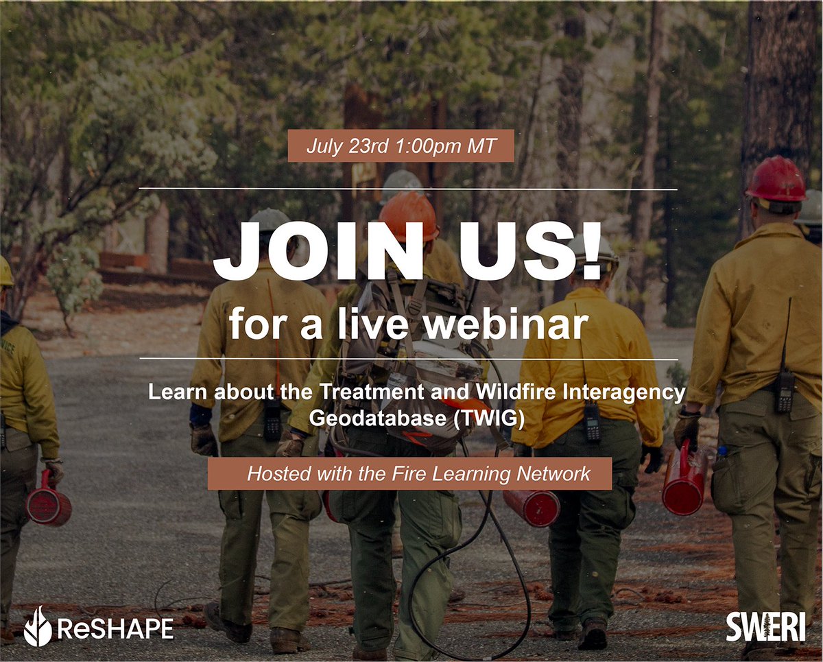 How do we measure wildfire treatment effectiveness and support better decisions on the ground? Join us for a webinar July 23rd at 1pm MT!
📊 Geospatial tools
🧠 Social science
🔥 Effectiveness research
💵 ROI studies
Register: tnc.zoom.us/meeting/regist…
#WildfireScience #FireEcology