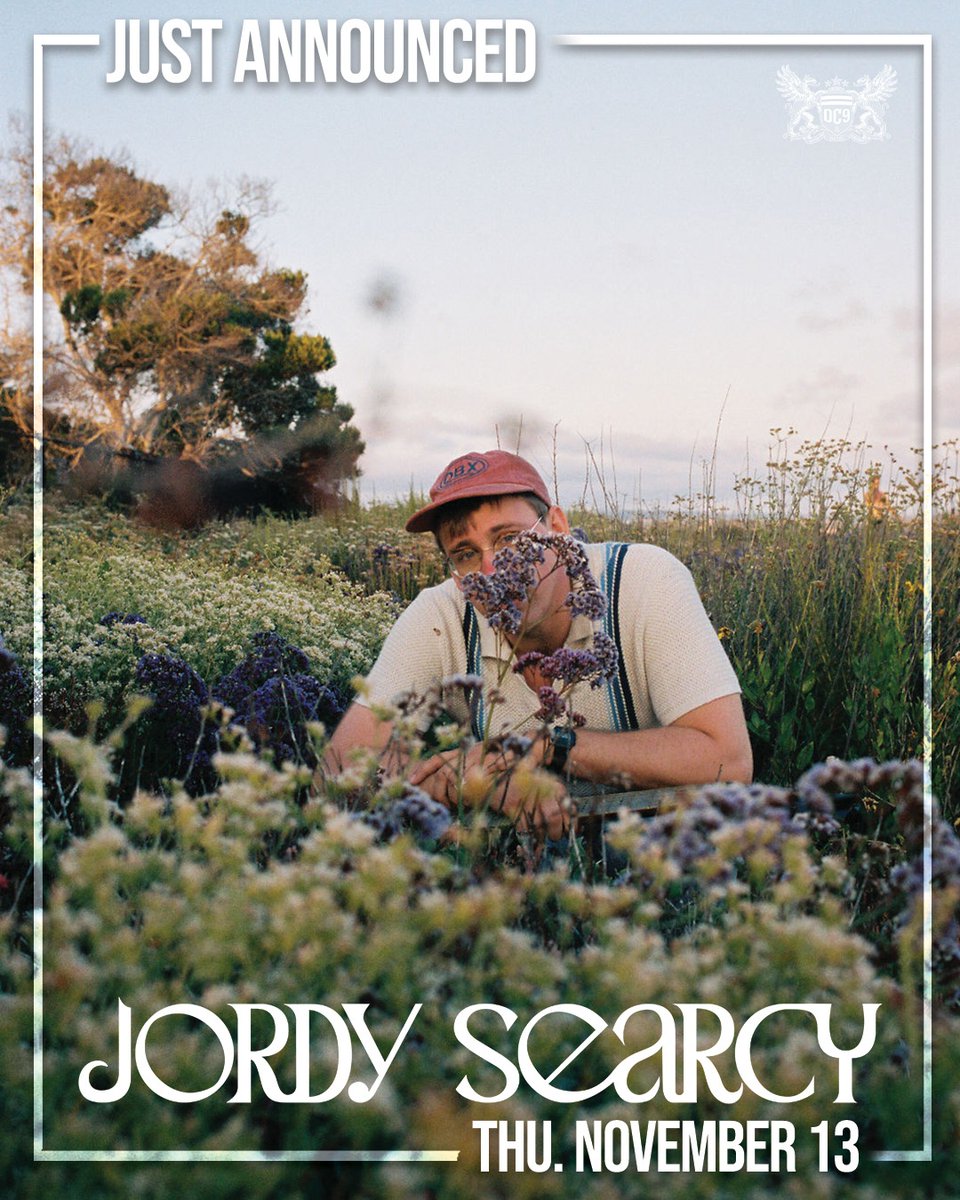 🌾 | JUST ANNOUNCED | 🌾

THU 11.13 Jordy Searcy 
7PM Doors | All Ages | $18-22

🎟️ at link.dice.fm/l40d36c3e5cf