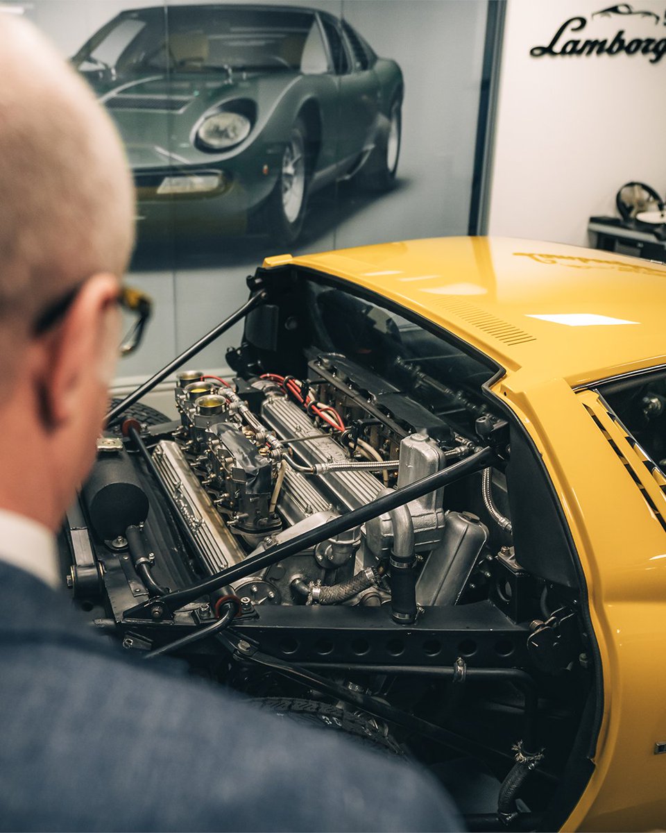 Lamborghini's tweet image. For its 10th anniversary, Lamborghini Polo Storico invited a few lucky guests to live a day in the shoes of its expert technicians. From working on a Countach to studying a Diablo’s history, selected enthusiasts experienced the art of restoration alongside the experts who live it…