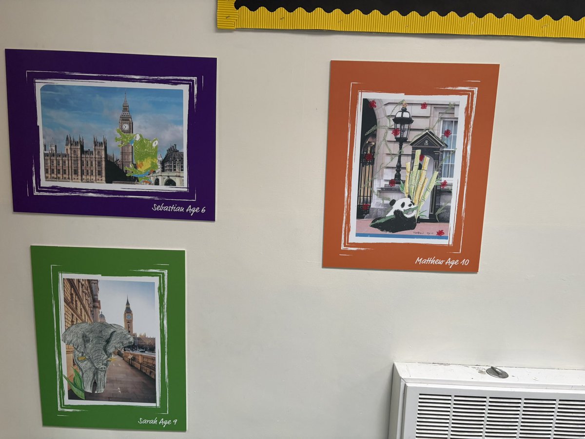 Our new artwork corridor. Thank you <a href="/Overburyplc/">Overbury</a> for the opportunity 2 have our art work displayed #Artwork #ArtistsOfTheFuture #ArtWeAmazing #Vision #BanksyHasNothingOnUs