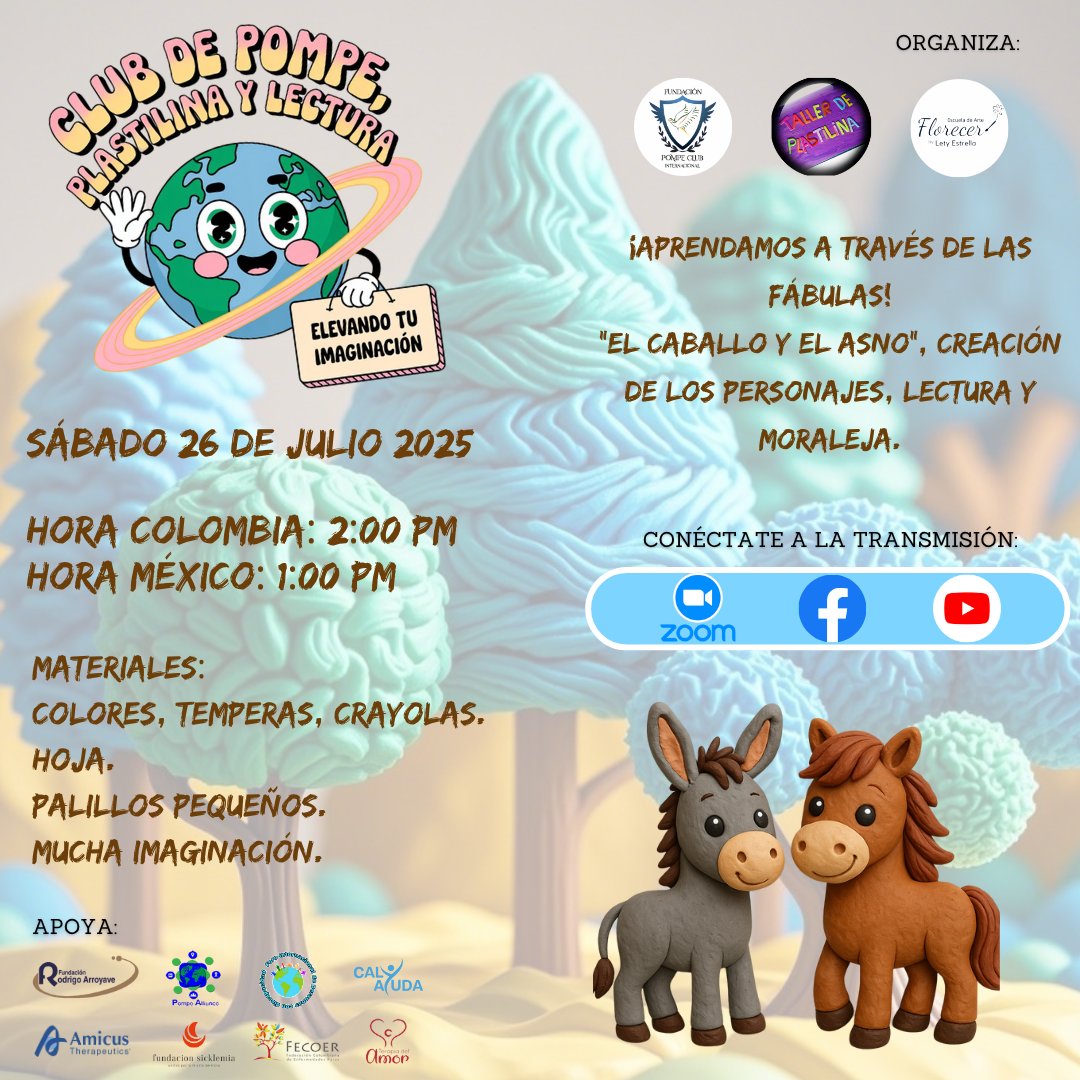 ClubPompe's tweet image. Despierta tu imaginación con el poder de las fábulas. Con &quot; El Caballo y el Asno&quot; como inspiración, nos embarcaremos en un viaje de creación (con colores, temperas, crayones), lectura compartida y descubrimiento de una moraleja que nos dejará pensando.
