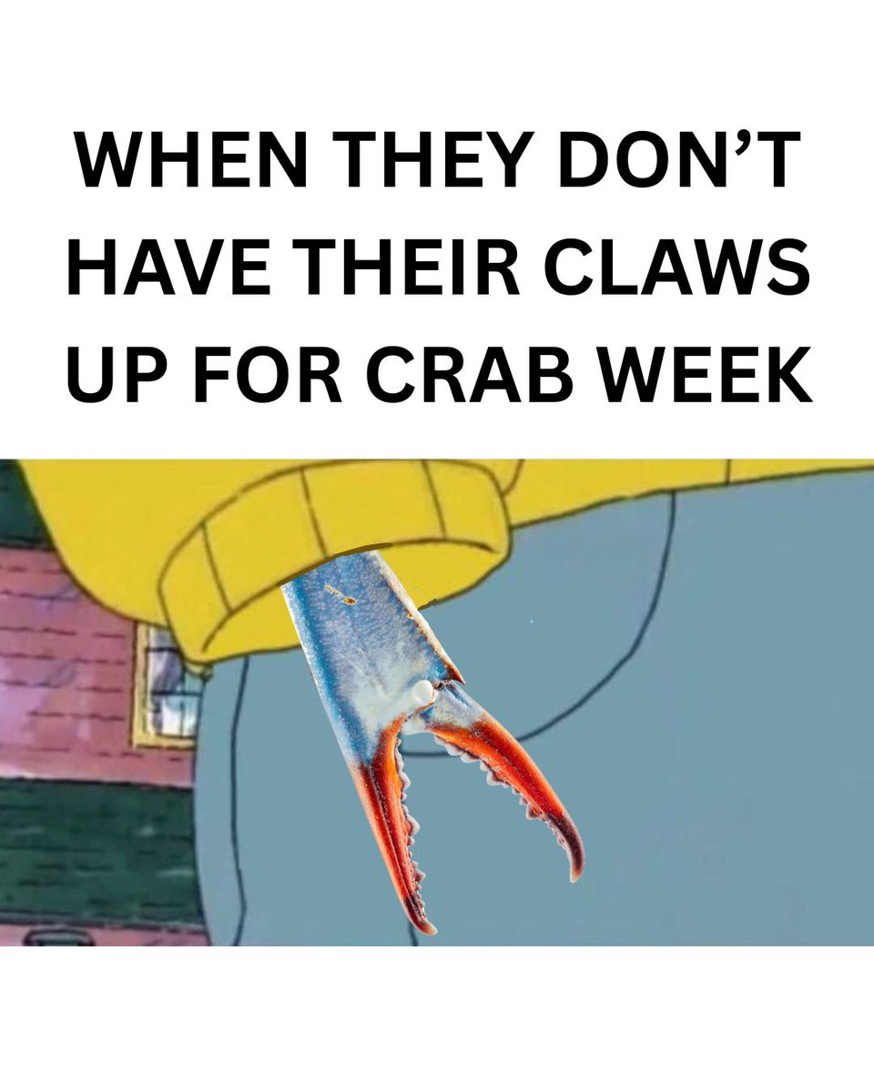 HudsonRiverPark's tweet image. It is time, it is here,
This week’s purpose is all too clear
To shell-ebrate the carcinized,
Those creatures who move from side to side,
Their noble cause
To pinch with claws.
It’s our favorite marine endeavor:
Crab Week is back, Crab Week forever!