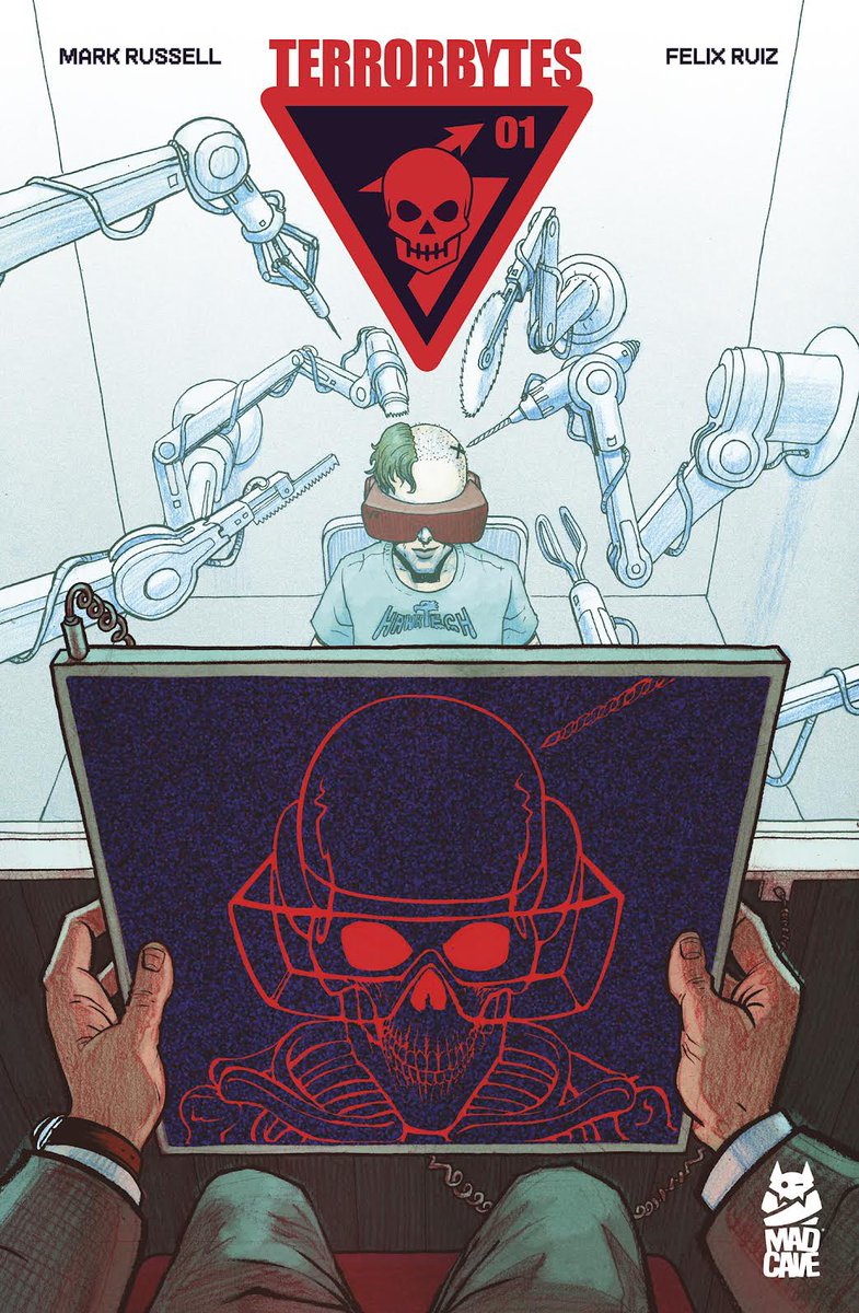 MarkLondonMCS's tweet image. Well, well, well. Another series looms in the horizon by the one and only @Manruss, Mike Marts and yours truly. TERRORBYTES published by @MadCaveStudios drops on Oct 15. Fair ⚠️, you’ll never look at technology the same way again.
Exclusive press release @AIPTcomics…