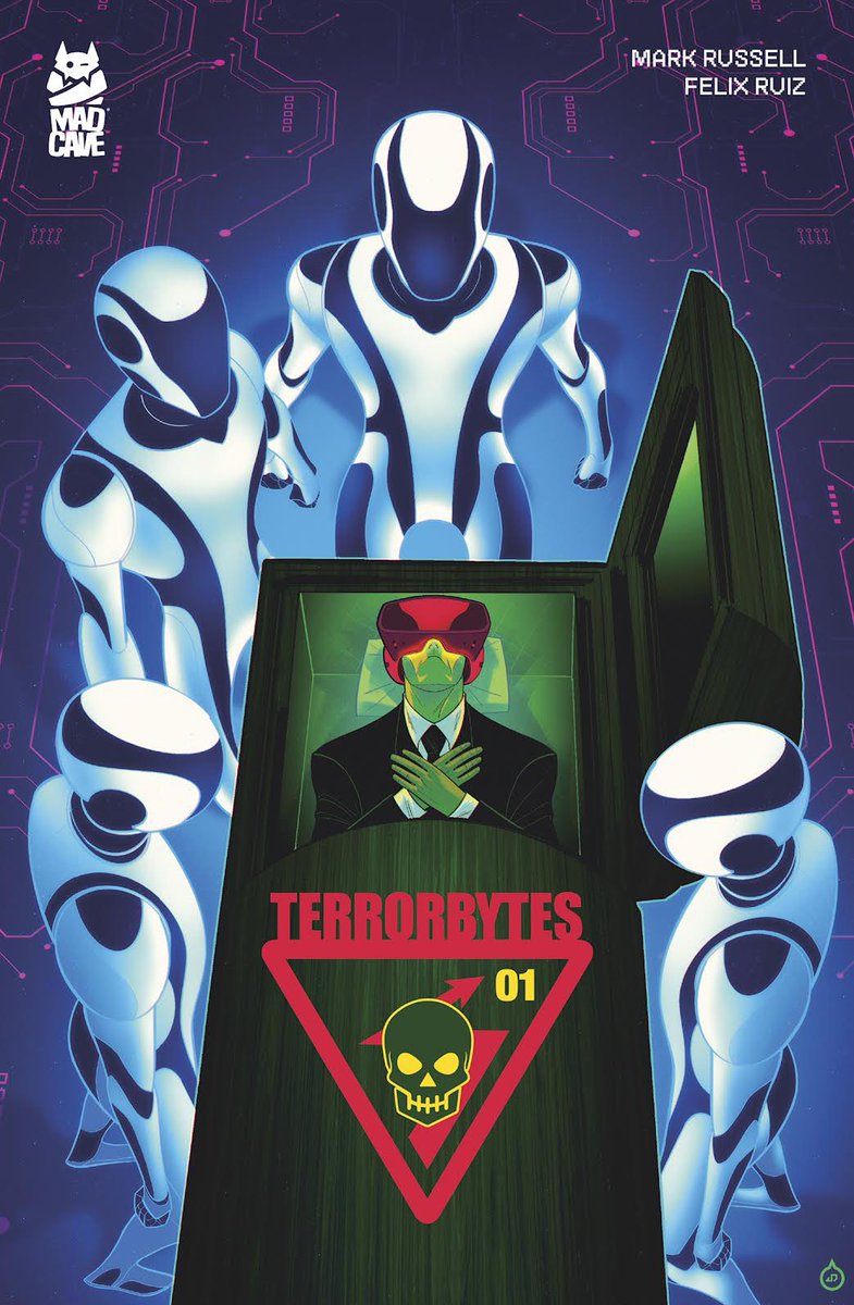 MarkLondonMCS's tweet image. Well, well, well. Another series looms in the horizon by the one and only @Manruss, Mike Marts and yours truly. TERRORBYTES published by @MadCaveStudios drops on Oct 15. Fair ⚠️, you’ll never look at technology the same way again.
Exclusive press release @AIPTcomics…
