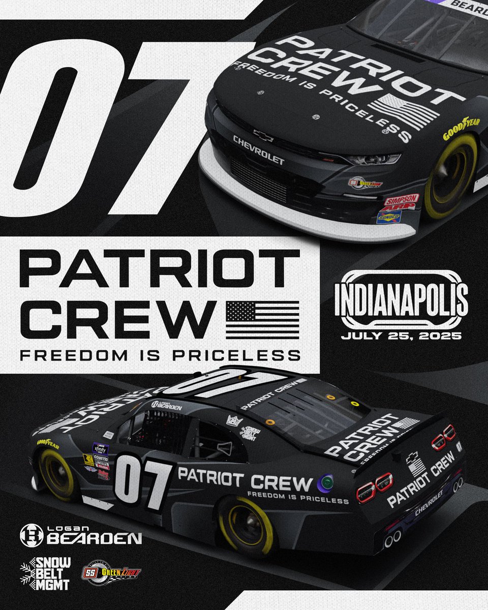 🧱 Ready to take on the Brickyard with <a href="/LoganBearden_/">Logan Bearden</a> &amp; <a href="/patriotcrewco/">Patriot Crew</a> !