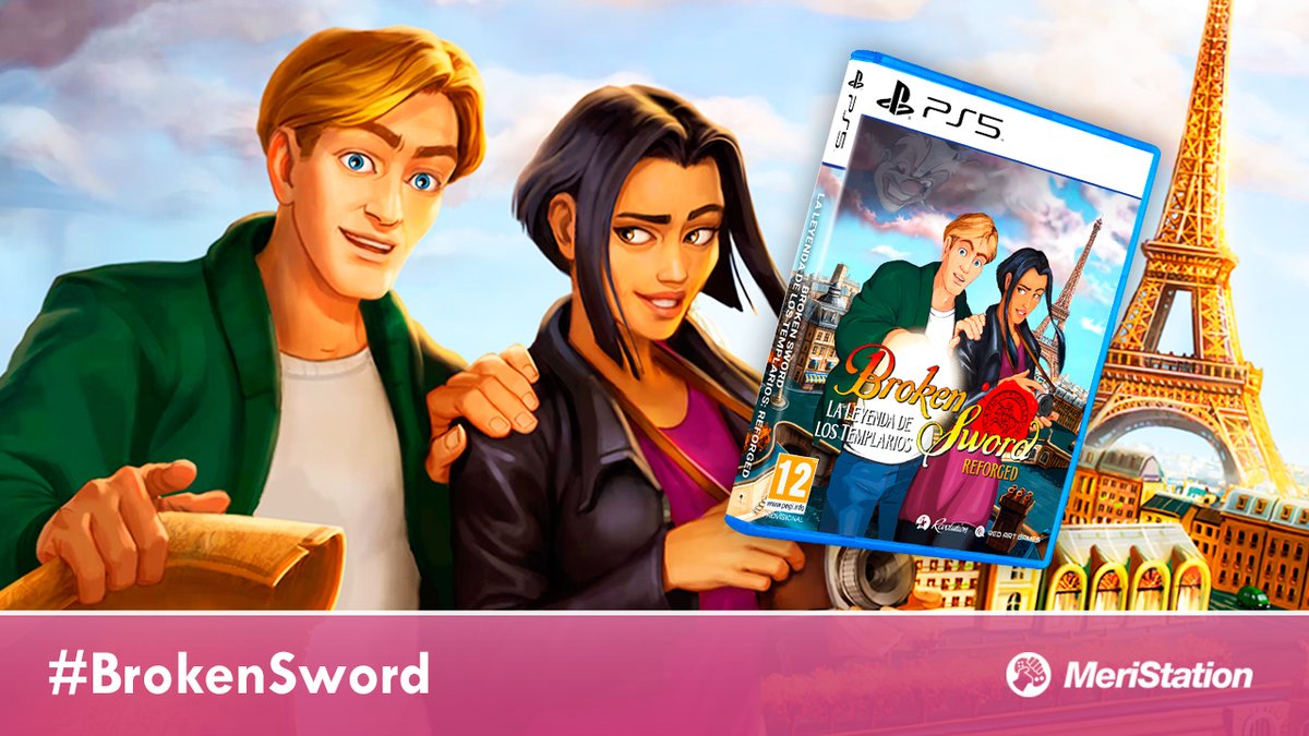 MeriStation's tweet image. 🗡️ ¡Nuevo concurso! 🗡️
🎁 Regalamos una edición física de Broken Sword: La leyenda de los templarios - Reforged para PS5
🔄 RT y follow @MeridiemGames
➡️ Comenta con el hashtag #BrokenSword y menciona a un amigo con el que te irías de aventuras y por qué