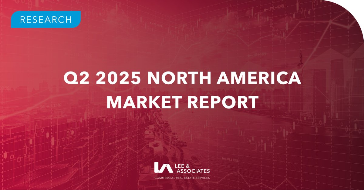 LeeAssociatesRE's tweet photo. 📊 JUST RELEASED: Q2 2025 North America industrial, office, retail, and multifamily market reports! Click here to view the full report: https://t.co/e3xBz1tmkC

#LeeAssociates #CRE #Industrial #Office #Retail #Multifamily #Research #MarketReports https://t.co/stS01b6uQs