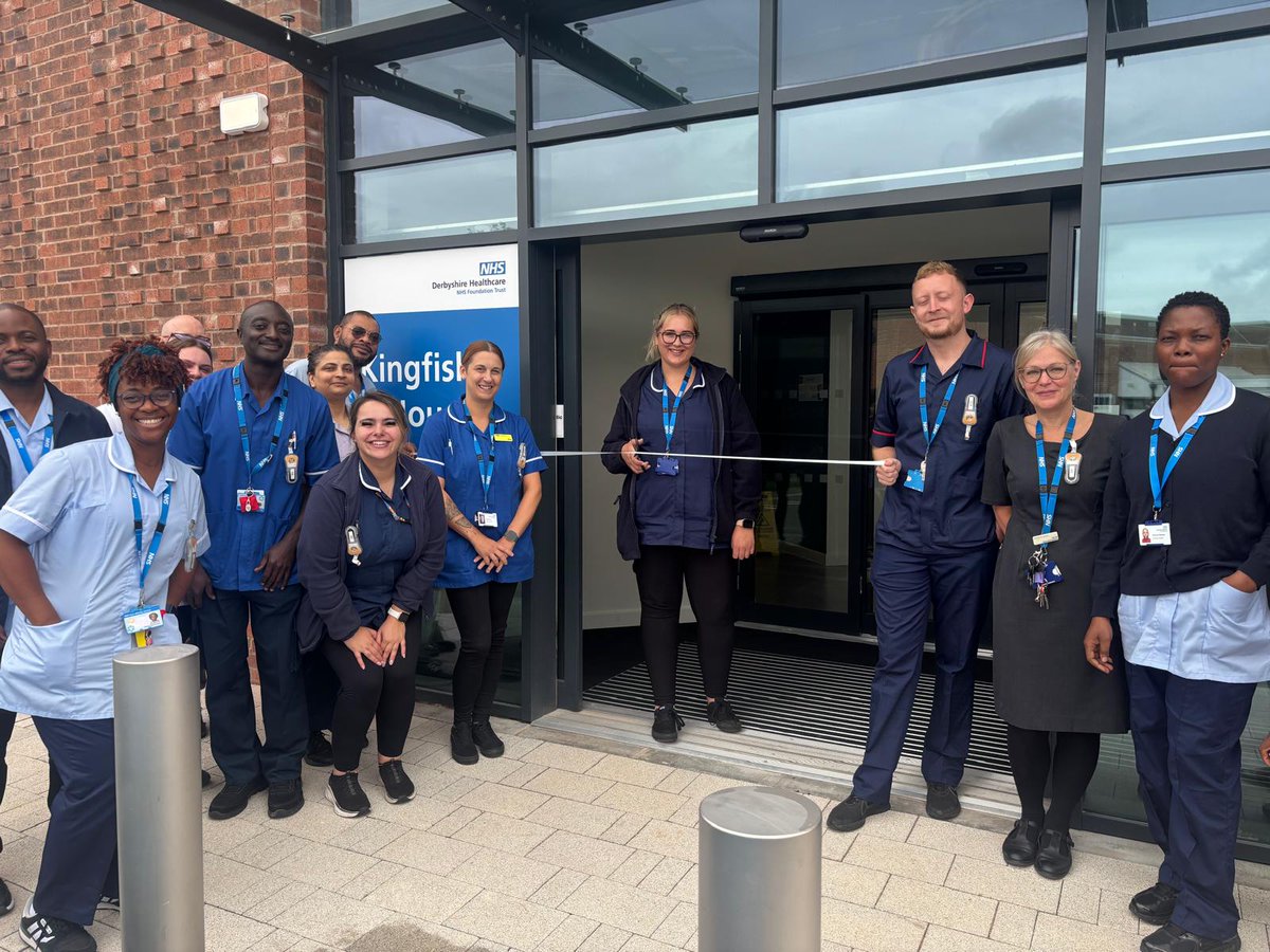 derbyshcft's tweet image. Huge news! Derbyshire’s first ever Psychiatric Intensive Care Unit is open!
Prior to the opening of Kingfisher House today, Derbyshire did not have a PICU, and people had to travel outside of the county to access a bed.
Find out more - bit.ly/4l7Rkob