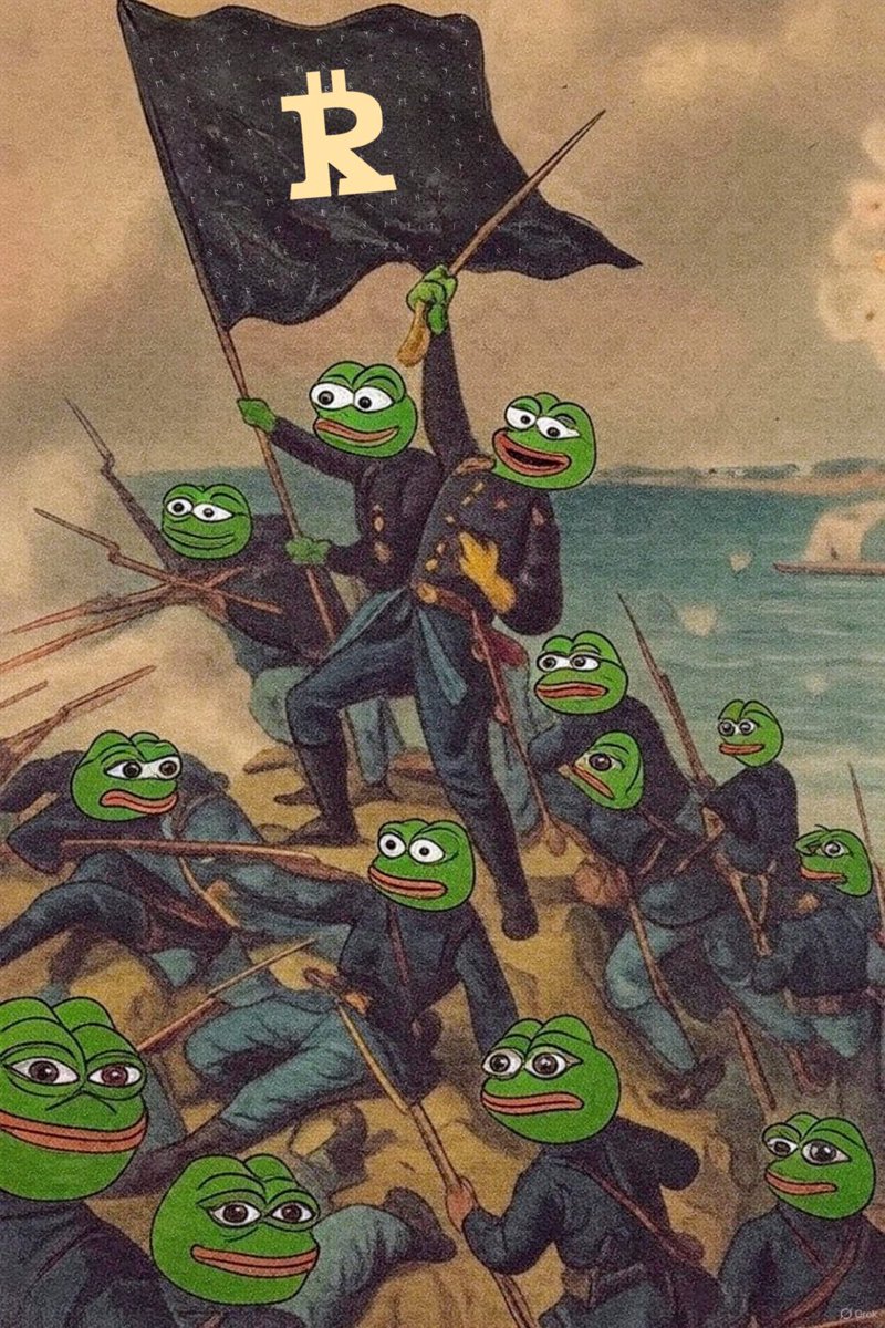 8luminati's tweet image. We shall not flag nor fail. We shall stack to the end, endure Block F’s noise, grow in silence.
We shall defend our protocol on chains, blocks, time’s fields, vapor’s streets, patience’s hills.
Never surrender. Proof-of-Patience wins. Watch the silence stack.
@rune_coin…