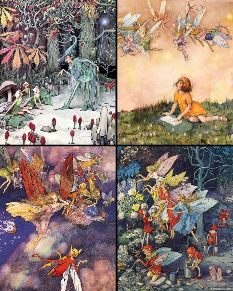 TitaniasRealm's tweet image. The magical fairy tale world of illustrator Helen Jacobs (1888-1970)