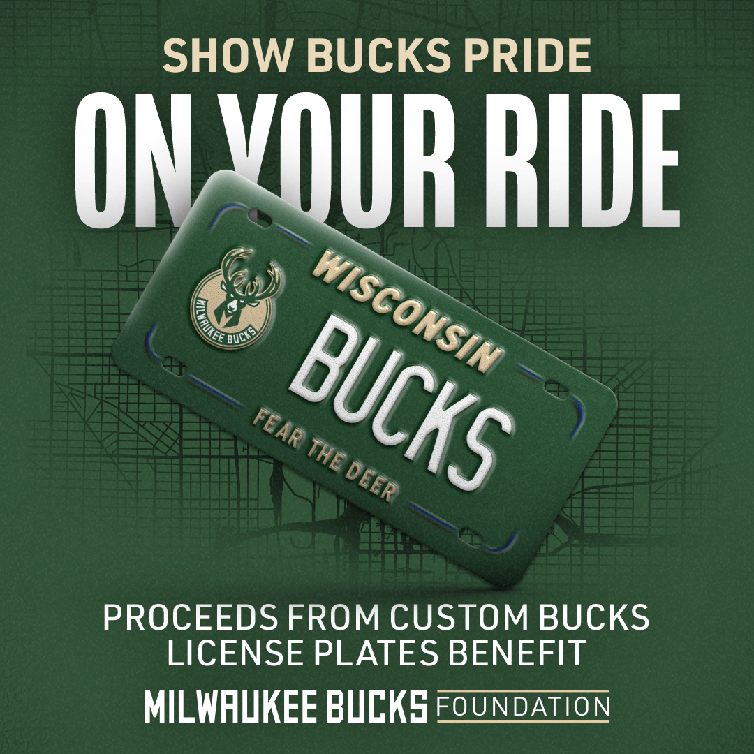 BucksCommunity's tweet image. Get your very own @Bucks license plate! 🤩
Apply here: wisconsindot.gov/Pages/dmv/vehi…