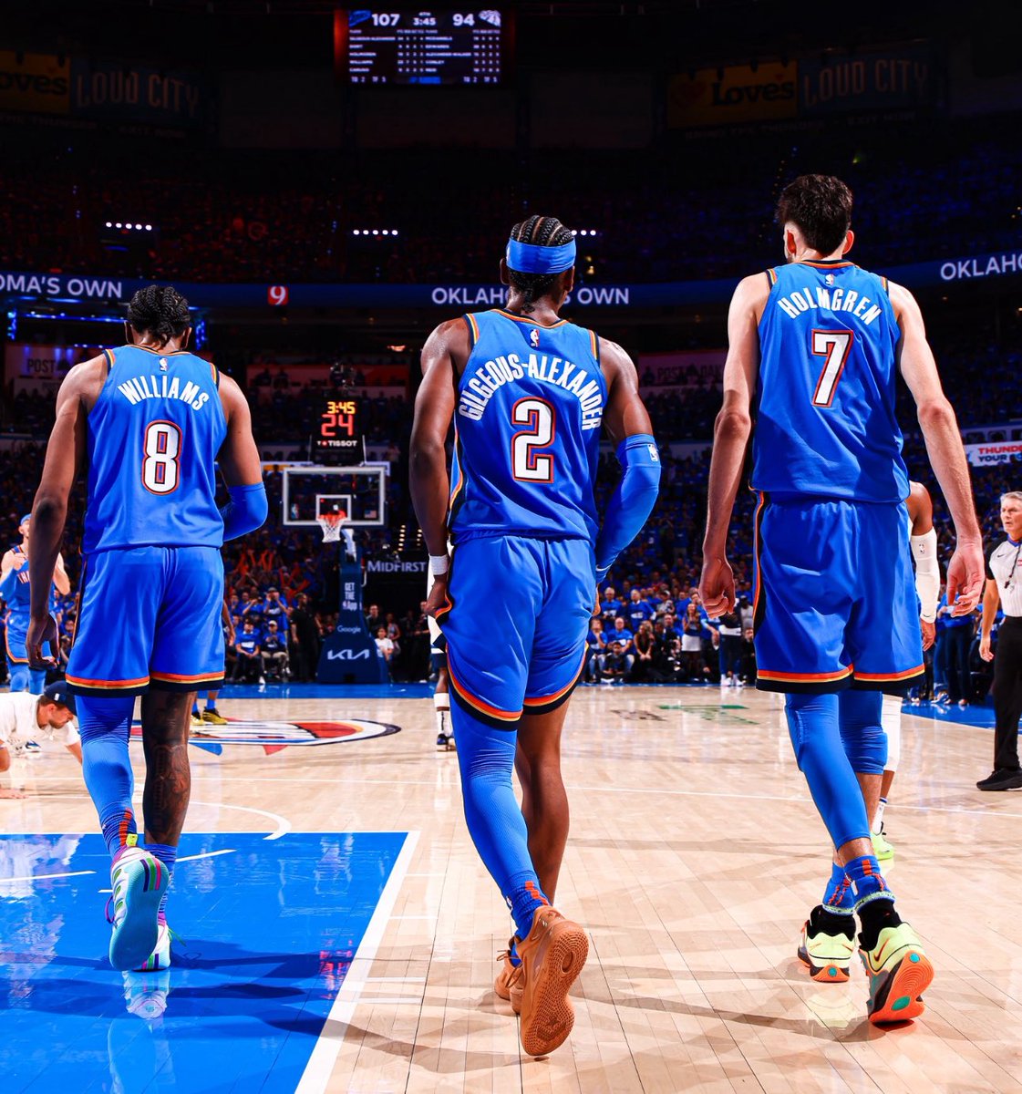 ponchoOKC's tweet image. Shai Dub and Chet have never lost an NBA Finals playoff series
What a trio