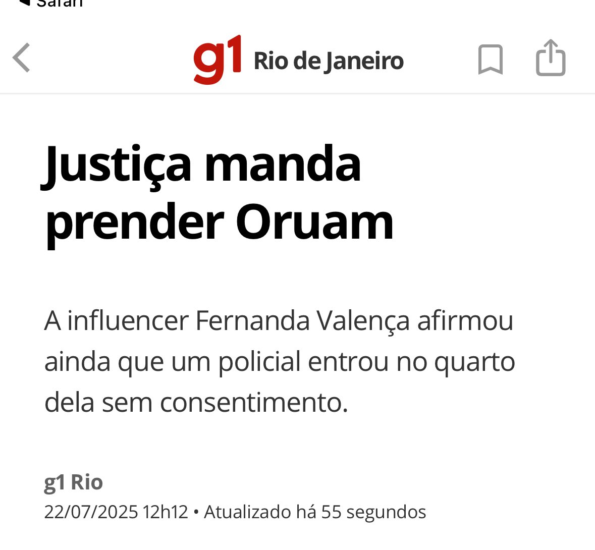 Amandavettorazz's tweet image. 🚨URGENTE! JUSTIÇA MANDA PRENDER ORUAM APÓS DESACATOS A POLICIAIS CIVIS!!!!
O DIA DOS PAIS NA PAPUDA VAI SER DIFERENTE!!!!