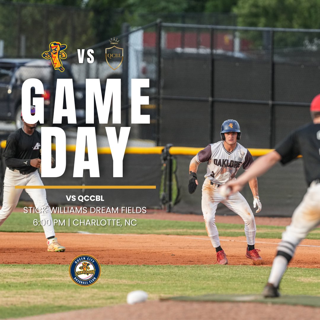 Happy Tuesday everyone! Tonight we face the QCCBL all-star team for a non-conference game. We will be streaming on AWRE TV, and tickets can be found at the link below.

awre.tv/channel/e32491…

🆚 <a href="/QCCBL/">QCCBL</a>     
⏰ 6:00 PM 
📍 Stick Williams Dream Fields 

#CorndogsBSB || #RollDogs