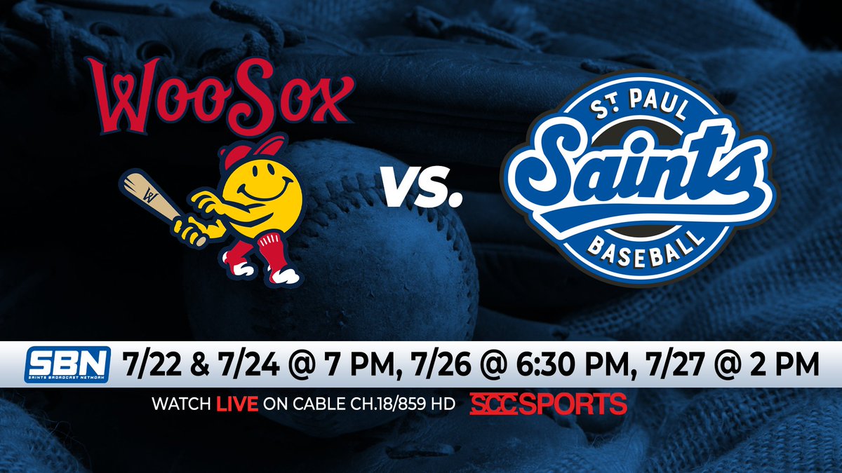 Tonight, Thursday, Saturday, AND Sunday you can watch the <a href="/StPaulSaints/">St. Paul Saints</a>! This week the Saints take on the Worcester Woo Sox! Summer is heating up and so are the Saints!