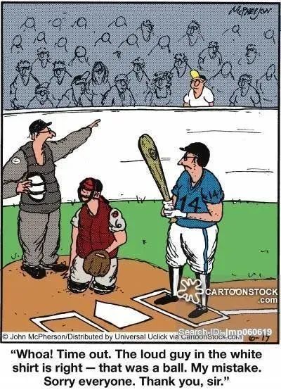 Said no official or umpire ever . . . . . . .