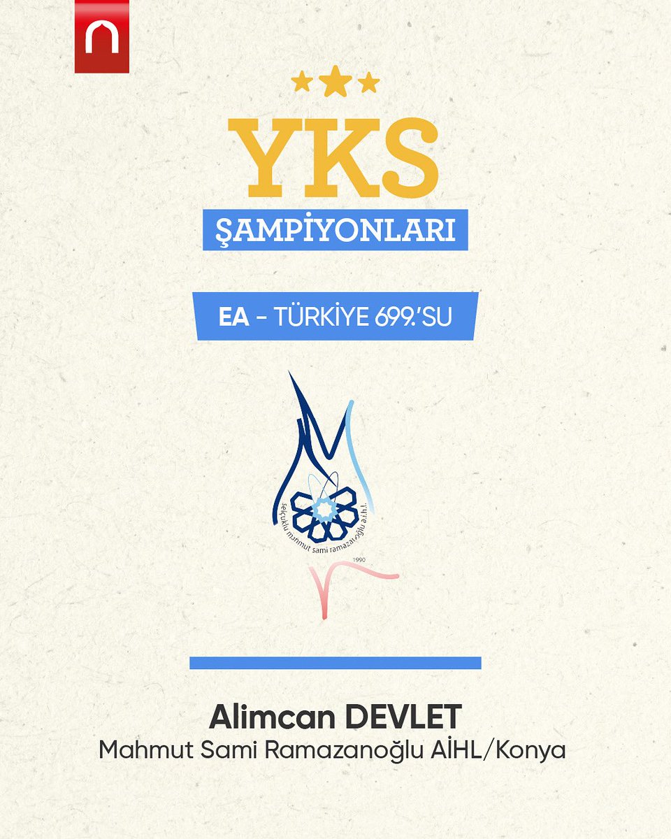 onderihl's tweet image. 🌟 EA Türkiye 699’uncusu Alimcan Devlet kardeşimizi yürekten kutluyoruz.
#yks2025