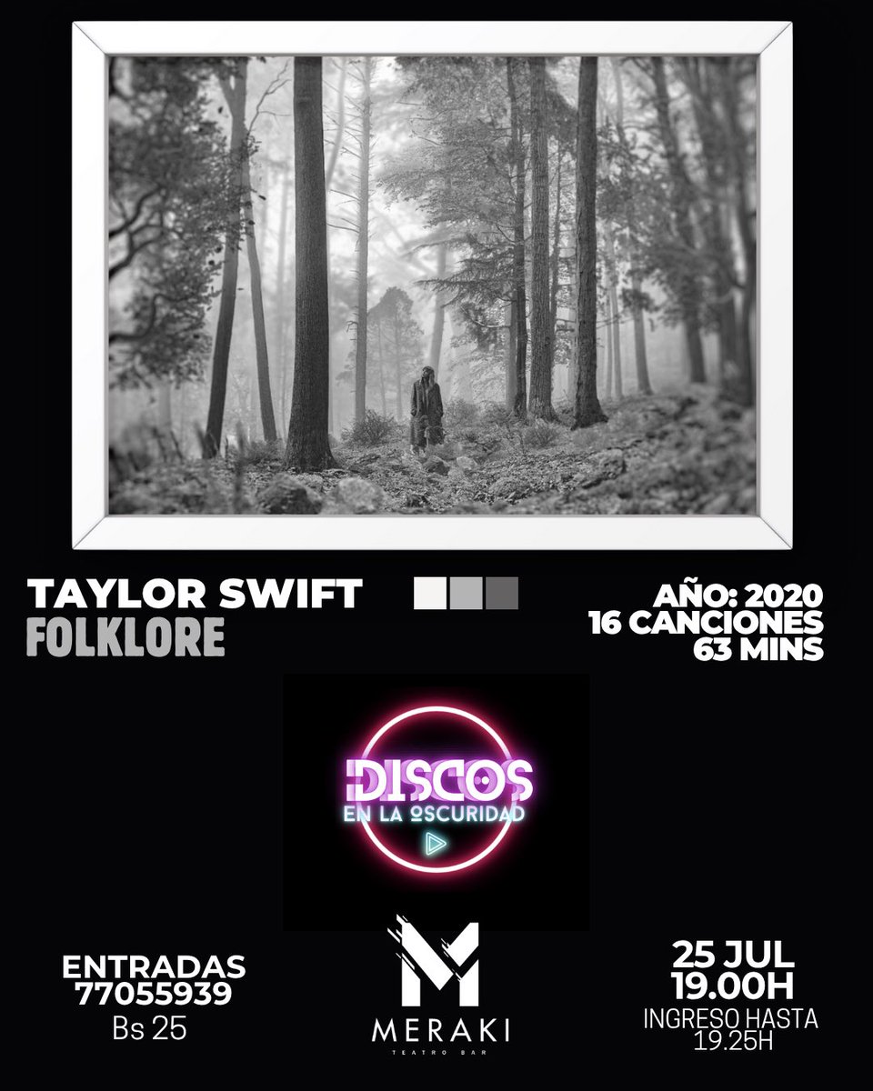 MerakiTeatroBar's tweet photo. Este viernes, para fans de Taylor Swift, Tame Impala y Café Tacvba. 

Aplica también para curiosos que quieran escuchar buenos discos en una experiencia auditiva distinta. https://t.co/IYhsog4ykV