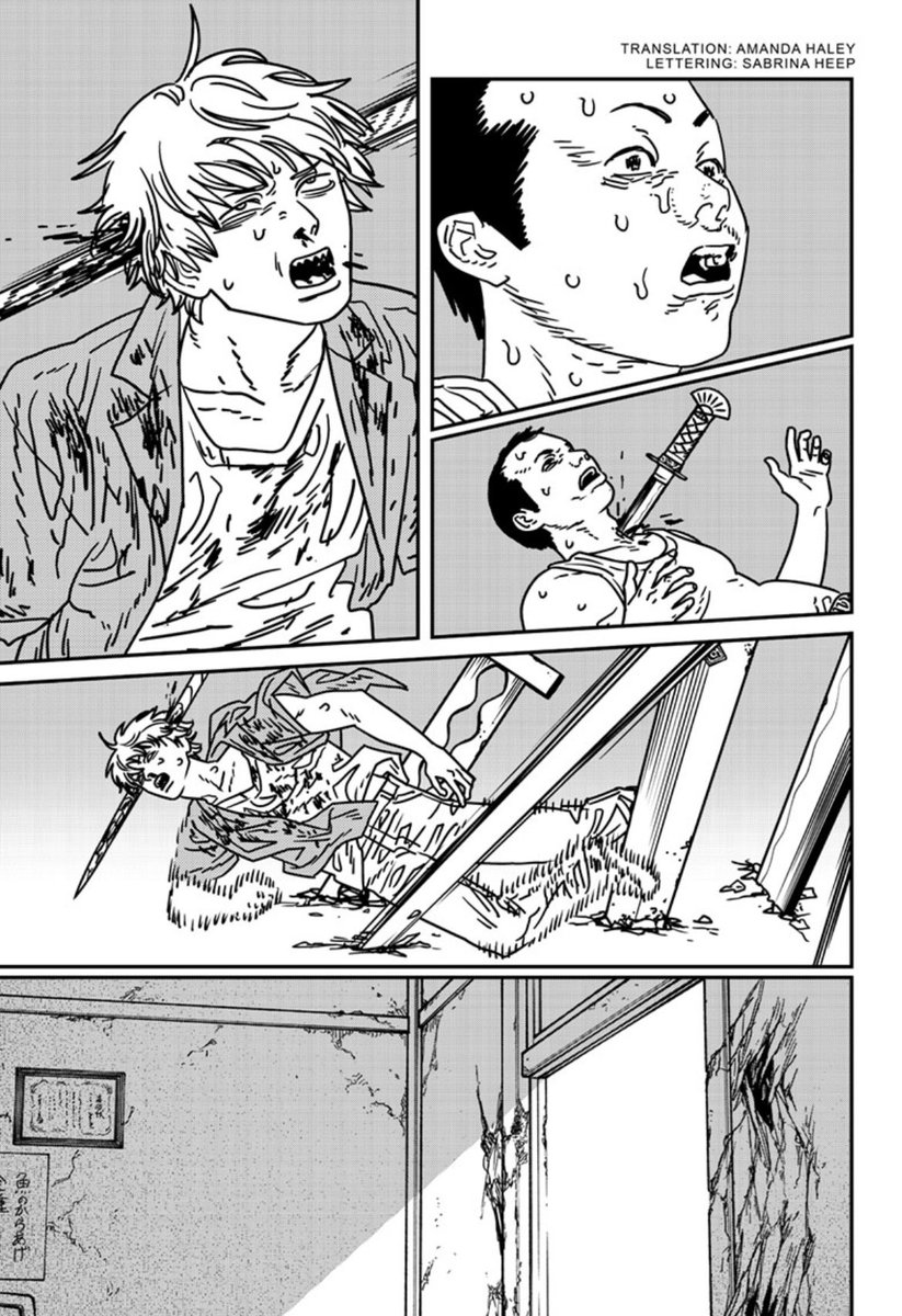 FootsoldierT's tweet image. I did laugh pretty hard when Denji and this guy caught a stray