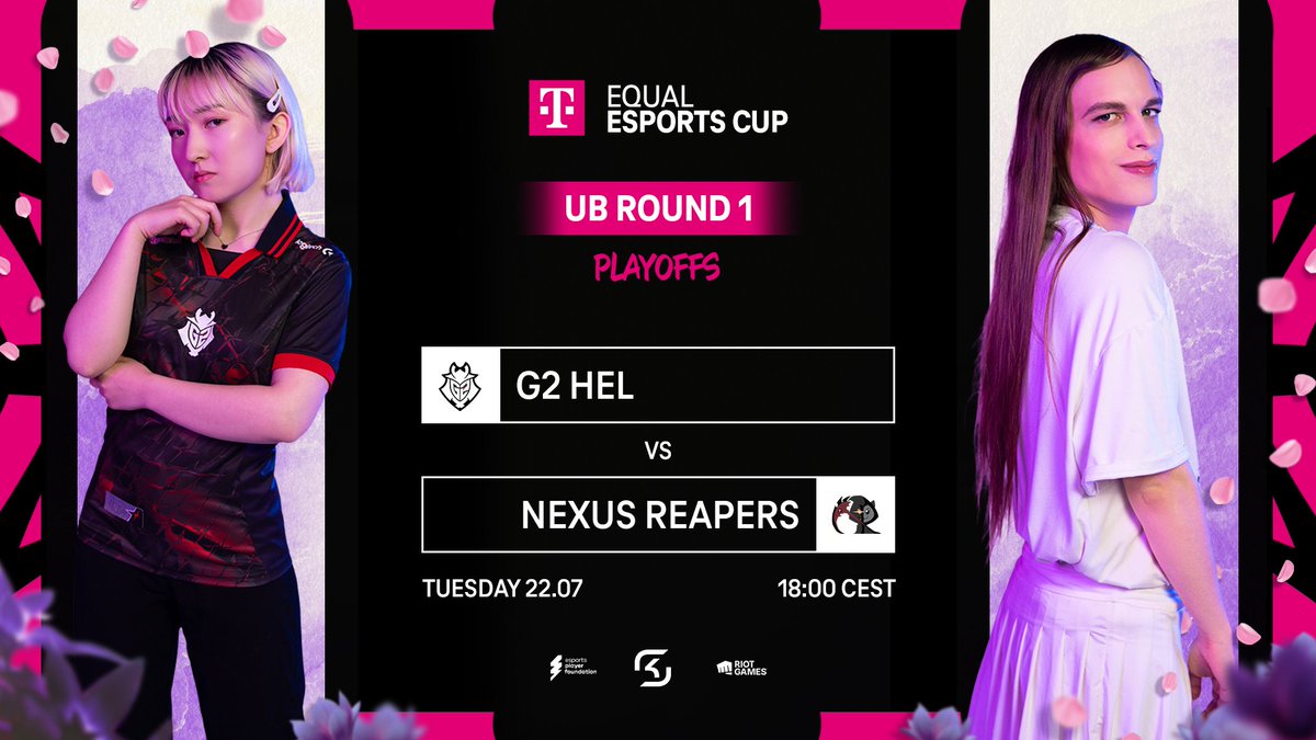 esports player foundation (@esportsplayerf1) on Twitter photo Let's get the #EQUALESPORTSCUP playoffs started!
<a href="/G2League/">G2 League of Legends</a> is stepping onto the rift alongside Nexus Reapers π²
π©πͺ: twitch.tv/equalesportsgg
π©πͺ: twitch.tv/sarahtoninx9 Let's get the #EQUALESPORTSCUP playoffs started!
<a href="/G2League/">G2 League of Legends</a> is stepping onto the rift alongside Nexus Reapers π²
π©πͺ: twitch.tv/equalesportsgg
π©πͺ: twitch.tv/sarahtoninx9