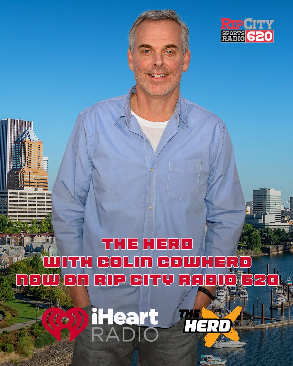 ChadinPortland 🎙 (@chadinripcity) on Twitter photo Listen to the <a href="/TheHerd/">Herd w/Colin Cowherd</a> today 9-12 on your home of the <a href="/trailblazers/">Portland Trail Blazers</a> <a href="/RipCityRadio620/">Rip City Radio 620</a> Listen to the <a href="/TheHerd/">Herd w/Colin Cowherd</a> today 9-12 on your home of the <a href="/trailblazers/">Portland Trail Blazers</a> <a href="/RipCityRadio620/">Rip City Radio 620</a>