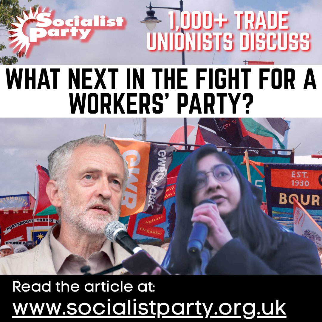 Socialist_party's tweet image. 1,000+ trade unionists discuss: What next in the fight for a workers’ party?
socialistparty.org.uk/articles/14107…