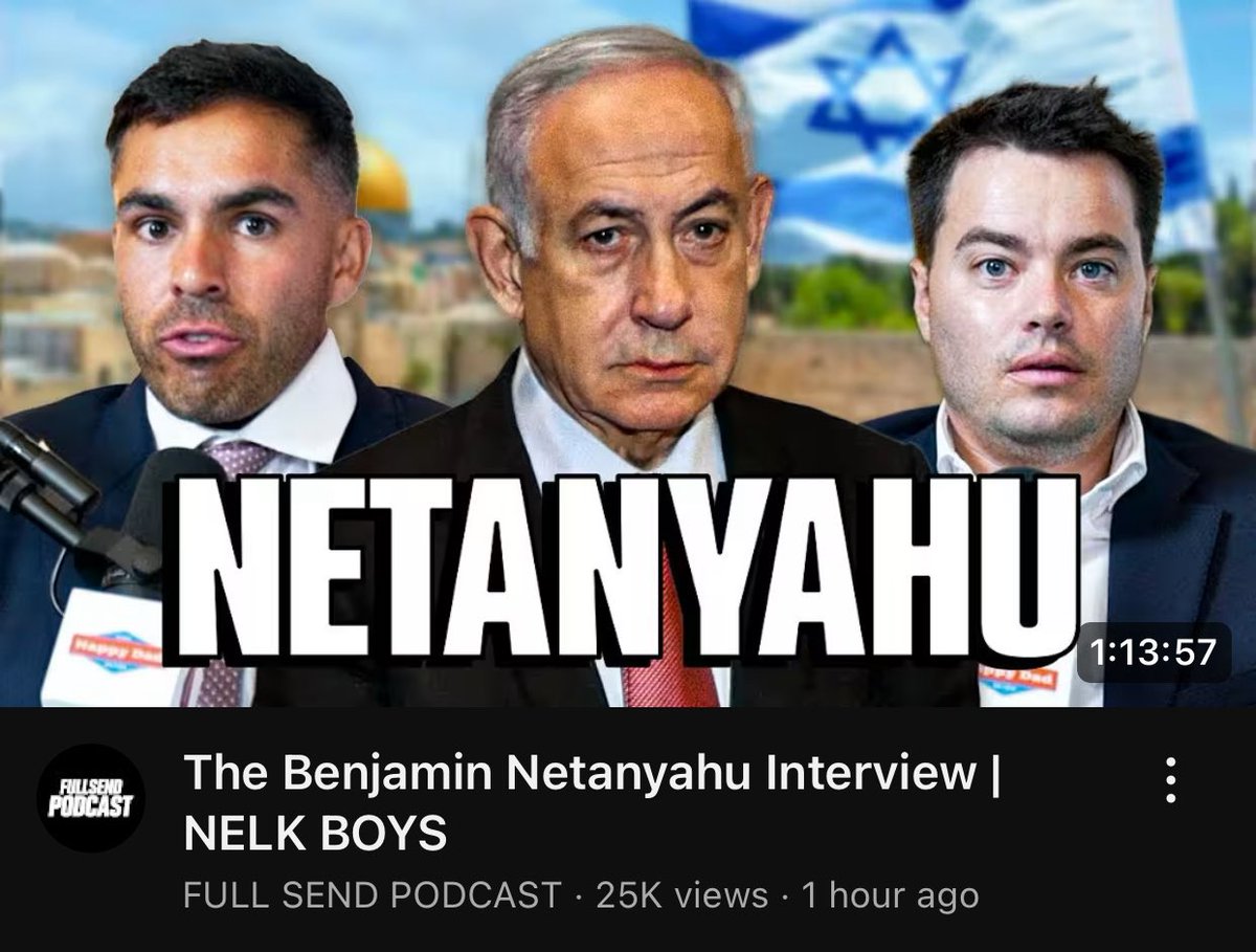 RTNCanada's tweet image. The Nelk Boys have been trending the past 24 hours after featuring Benjamin Netanyahu on their latest podcast 🇨🇦🇮🇱
What’s your take on the episode?