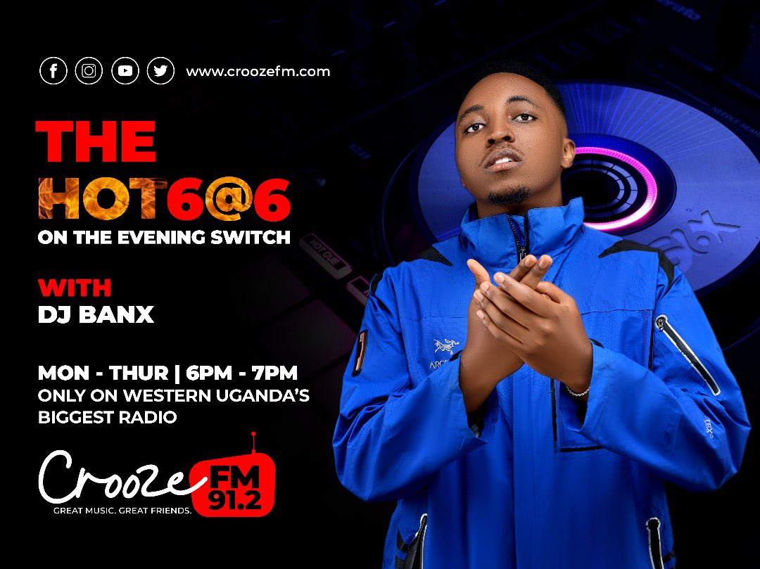 DeejBanxx's tweet image. #TheHot6at6
Crooze.com/stream 🔥