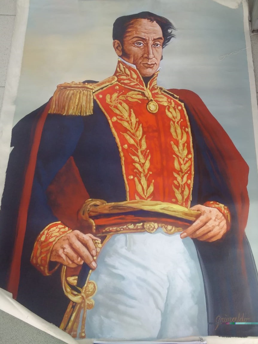 globalinvcorp's tweet photo. Adquiere la magnífica pintura sobre lienzo 'Simón Bolívar' de JC Blanco Grimaldo y se parte de la historia revolucionaria.. En perfectas condiciones, lista para enmarcar a su gusto. Precio: USD $3.900. Más info en: https://t.co/Y0fH3aD4JA 
#Arte #Historia #Politica #Colombia https://t.co/3Lyjk0KsQn