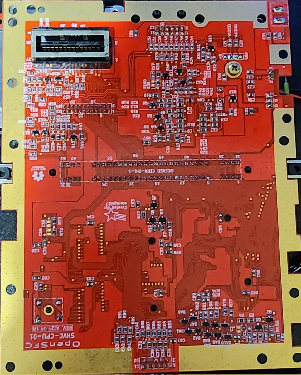 starlightk7's tweet image. I've completed my custom Super Famicom. I designed the board and built it with my own hands. It is based on the original SHVC model, so I also made the sound unit. Everything is working perfectly, and I learned a lot making it.
#retrogames #SNES #SuperNintendo #SFC #SuperFamicom