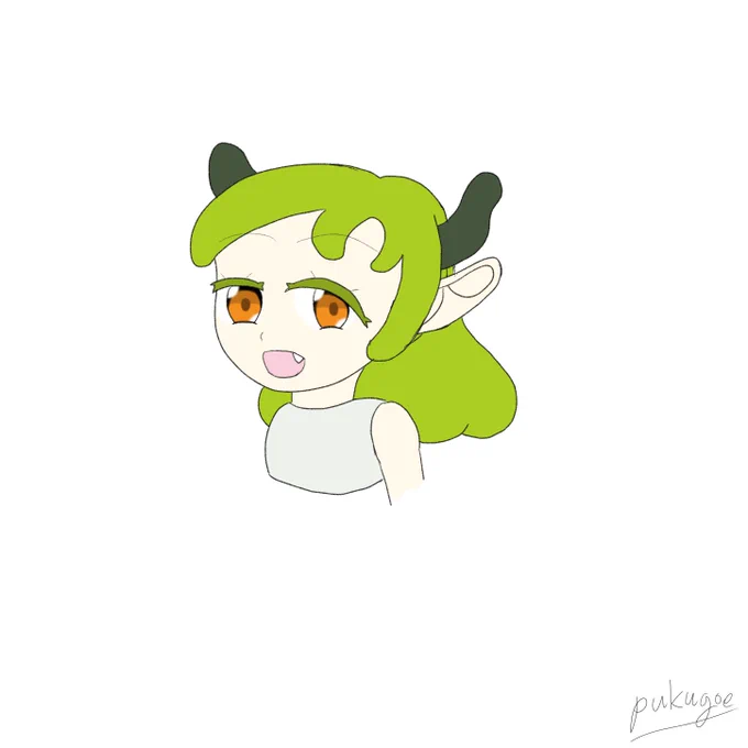 本日の30分集中描き(-15分) 笑顔
