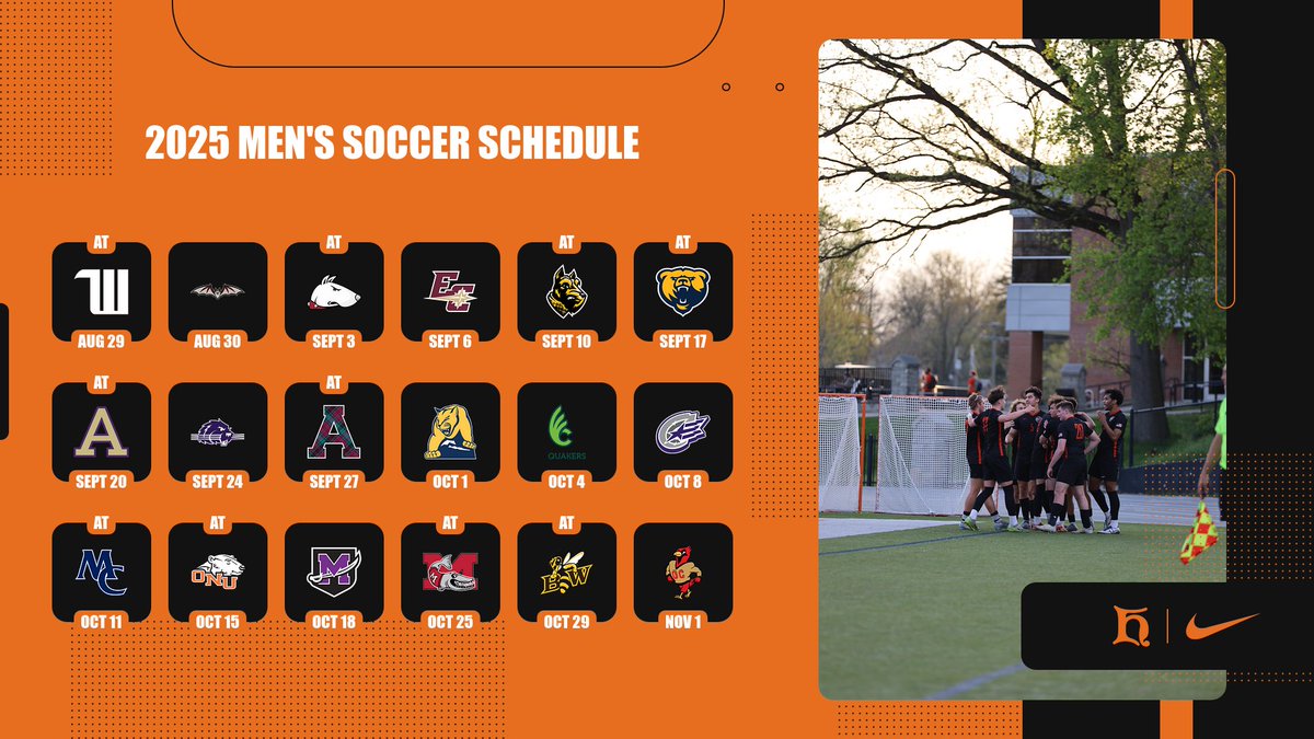 Big news! Our 2025 Men's Soccer schedule is out now! Mark your calendars for an exciting year of Berg Men's Soccer! #GoBerg