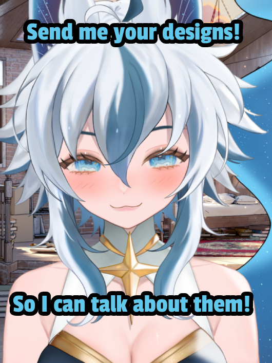 vtubers !! 

I'd like to see your vtuber models/designs so I can talk about them tomorrow on stream! 

So send me your references and extras if you want, and a bit about your lore!! 

July 23 @ 10am pst on stream!!