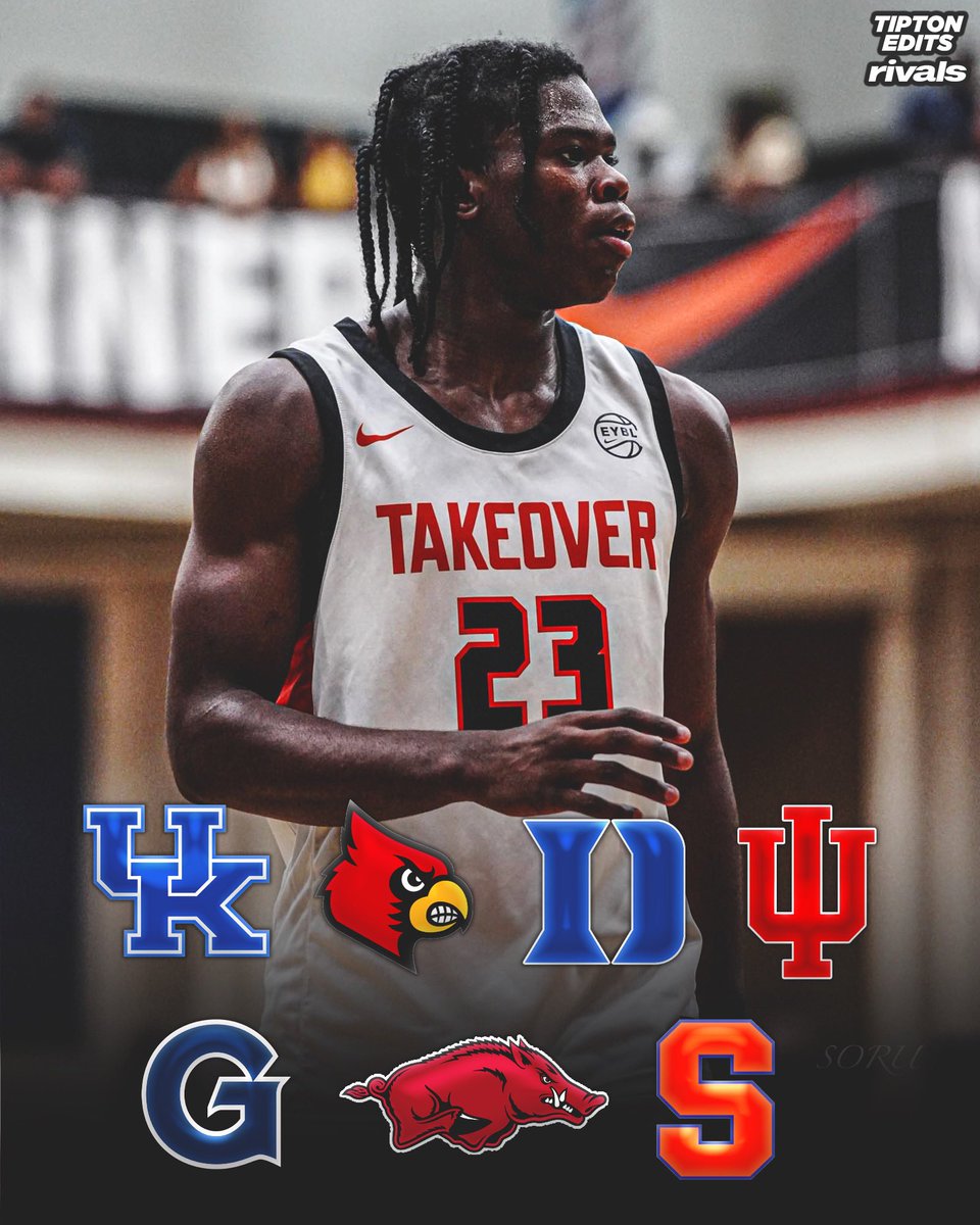 TiptonEdits's tweet image. 5⭐️ Jordan Smith Jr. has scheduled official visits to Arkansas and Kentucky, he tells @Rivals.
The 6-2 guard says he would also like to visit Louisville, Duke, Indiana, Georgetown, and Syracuse before making a commitment.
Smith discusses each of those programs:…