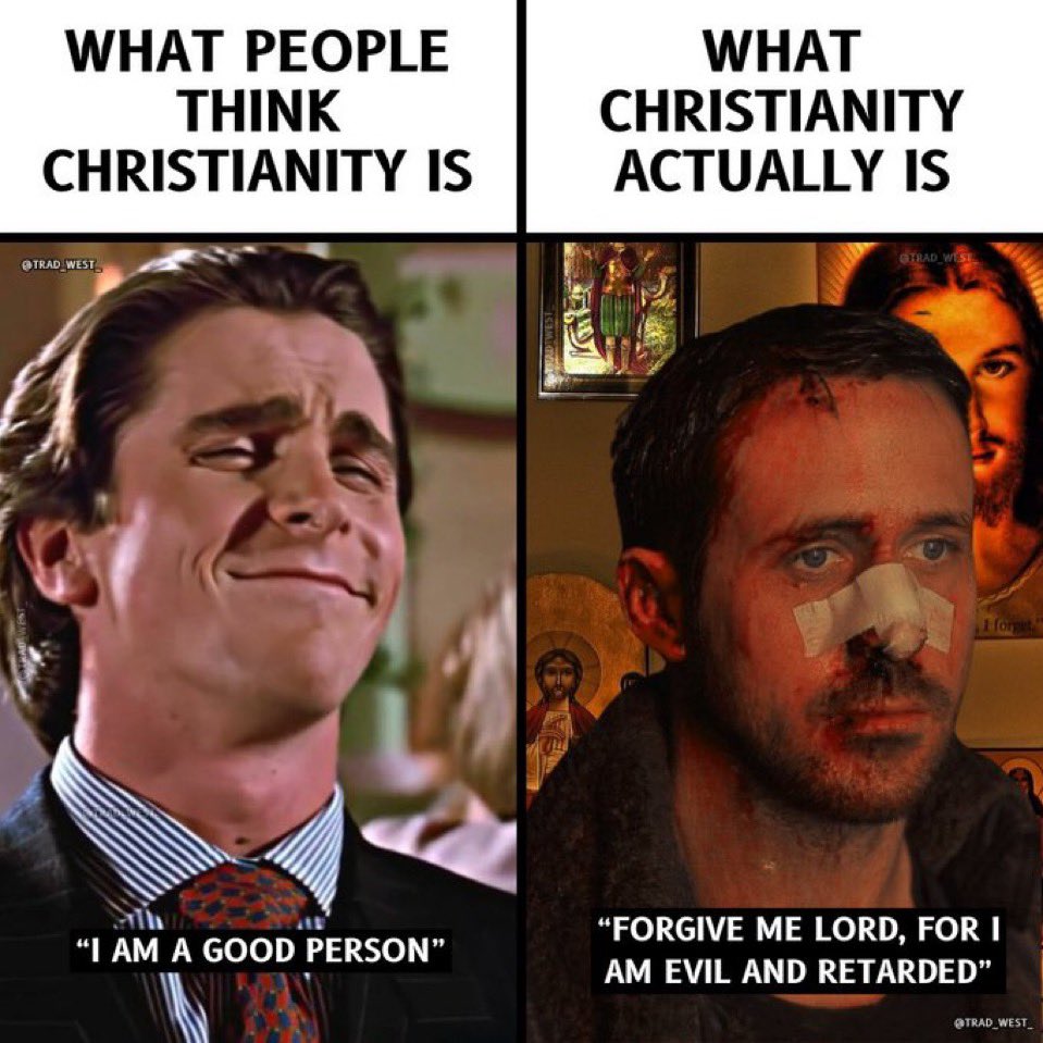 LetsGoBrando45's tweet image. Christianity is acknowledging that we are all sinfully retarded, and we need a saviour who’s not retarded like us. 🎯
This is the truth. ✅
Full stop. 🛑