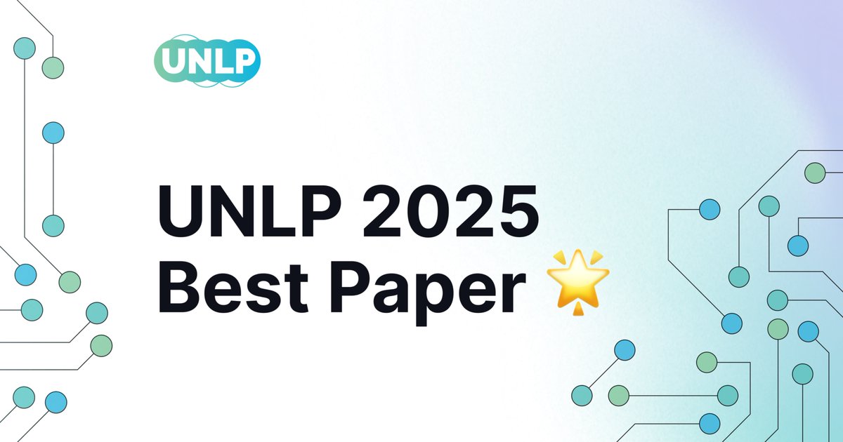 UNLP_conference's tweet photo. We are excited to announce the best paper of UNLP 2025 🔥

✨Introducing OmniGEC: A Silver Multilingual Dataset for Grammatical Error Correction: https://t.co/Qil0Towmmj

✨Authors: Roman Kovalchuk, Mariana Romanyshyn and Petro Ivaniuk

Congrats!!! https://t.co/9bXJ1BDxYP