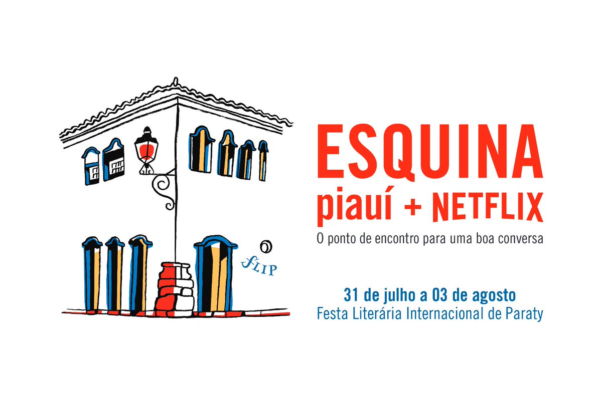 revistapiaui's tweet image. Esquina piauí + Netflix, a nossa casa na Festa Literária Internacional de Paraty (Flip). Confira a programação: piaui.co/3IBTcaP
