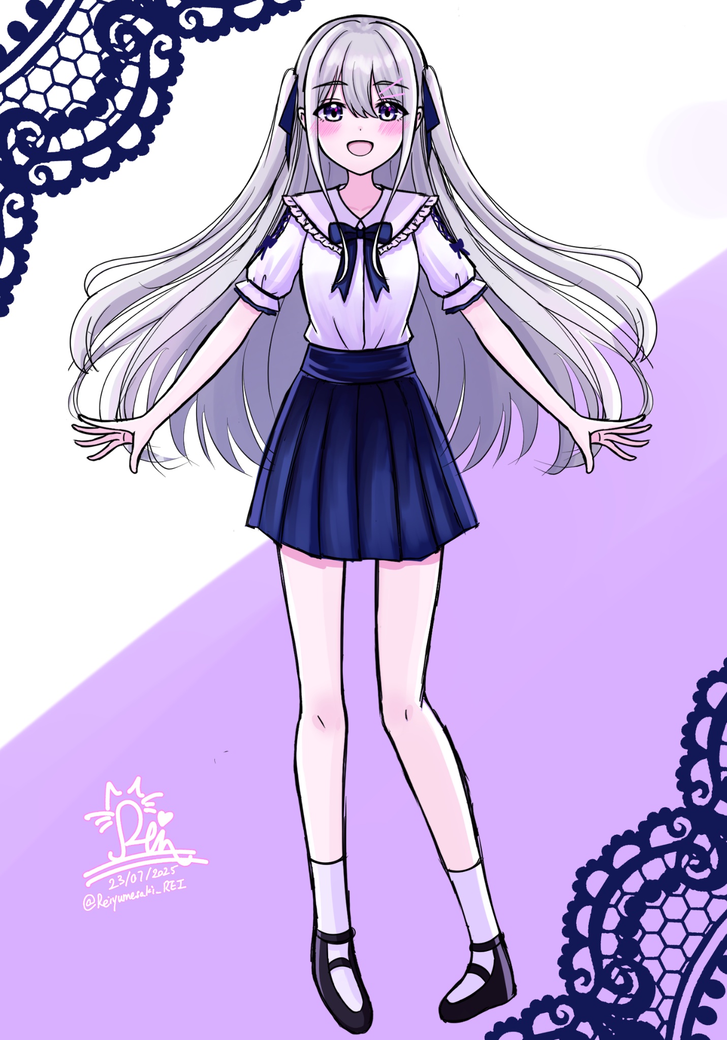 ゆい✿プロフ必読✿様 イラスト　夢絵　色紙 夢咲レイ/零依 on X: 