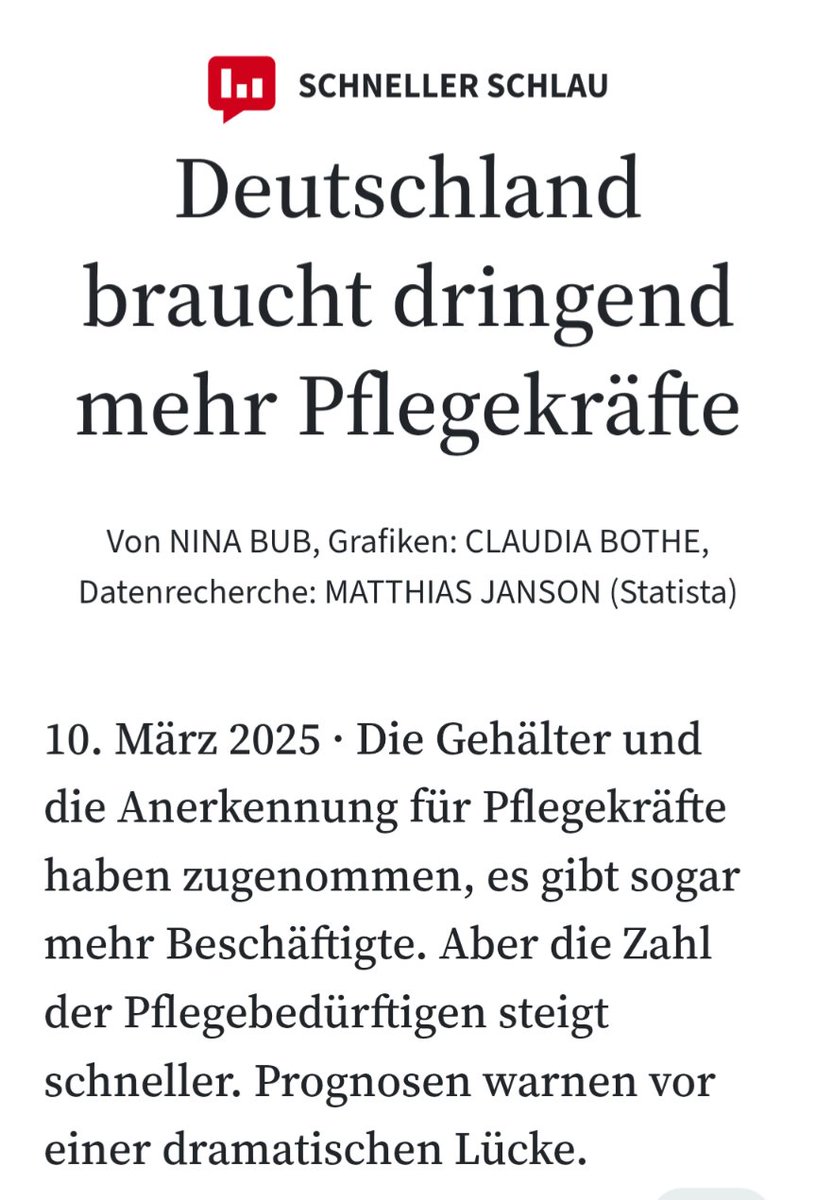 Lolilu33211390's tweet image. Da hilft bestimmt, dass #Rechtsbrecher #Dobrindt Pflegekräfte abschiebt und die Hetze von #AfD, #CDU und #CSU die Migranten abschreckt.
Dann wollen wir Mal hoffen, dass es wenigstens die rechten Hetzer sind, die ungepflegt in ihrer Scheiße verrecken.