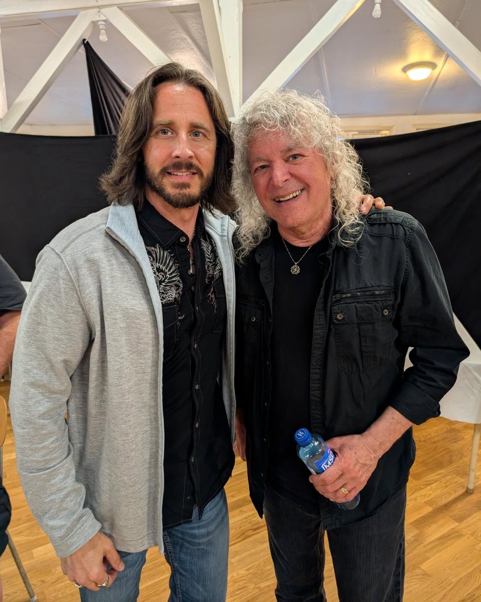 We played the same stage as Y&amp;T at the Time To Rock Festival in Sweden, so we got a chance to watch their entire set. What an awesome band with some great tunes! Here I am with Dave Meniketti - it's hard to believe he's 71 years old!
#RIOTV #DaveMeniketti #Sweden #shineon