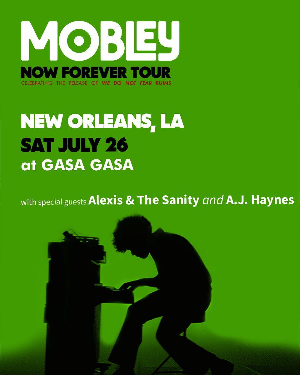 Mobley 🏴 (@mobleywho) on Twitter photo Hey New Orleans, I'm playing <a href="/gasagasa/">gabriela sanchez</a> this Saturday night July 26th with some friends @ajhaynes & @alexisandthesanity we'll see you there! ⚡️🪩🎉⚜️🎭 Hey New Orleans, I'm playing <a href="/gasagasa/">gabriela sanchez</a> this Saturday night July 26th with some friends @ajhaynes & @alexisandthesanity we'll see you there! ⚡️🪩🎉⚜️🎭