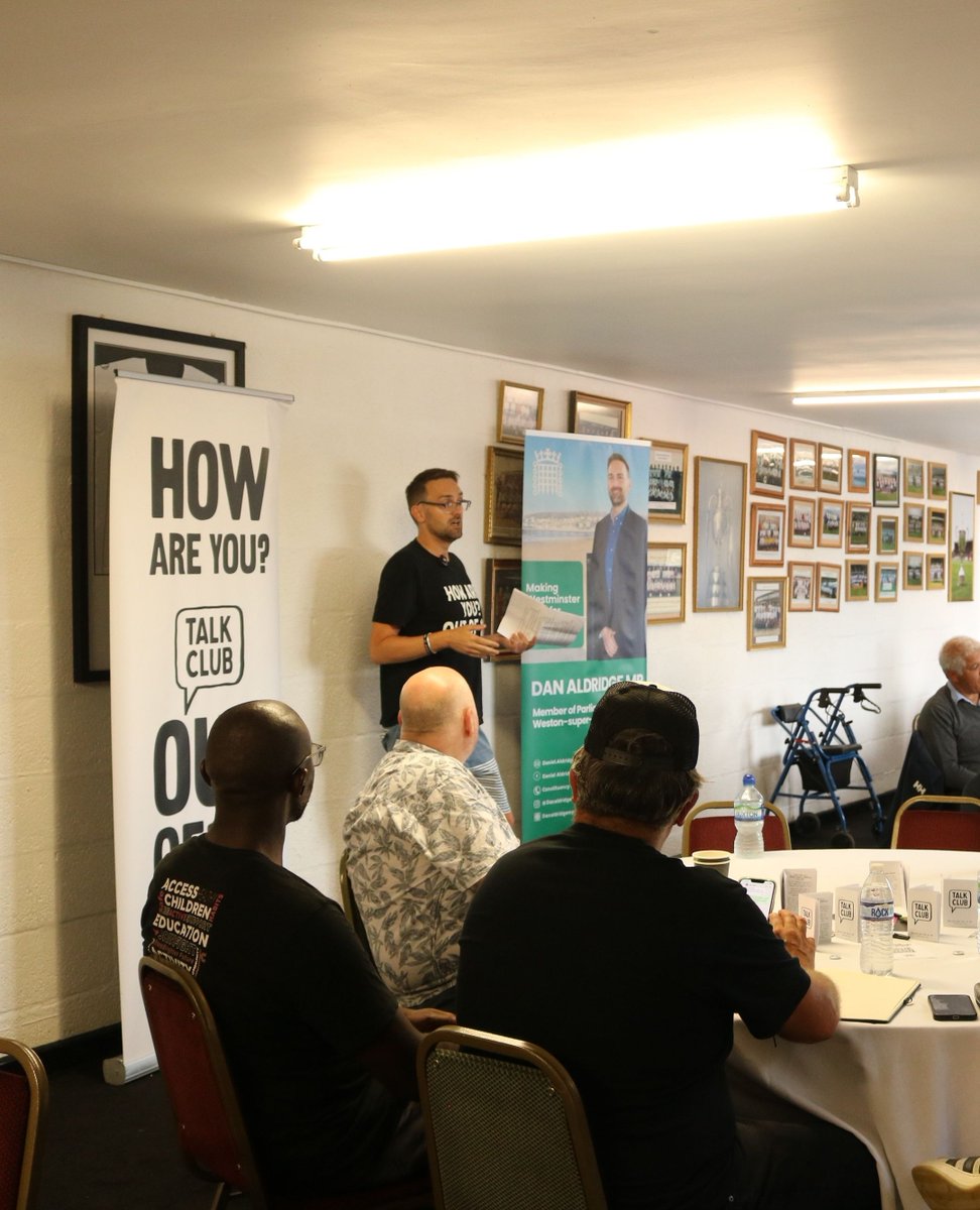 DanAldridgeWSM's tweet image. I hosted a powerful consultation session right here in our town, along with Talk Club, charity leads, and local residents, to form part of the UK’s first-ever Men’s Mental Health Strategy.

A huge thank you to everyone who attended and were so honest about their experiences.