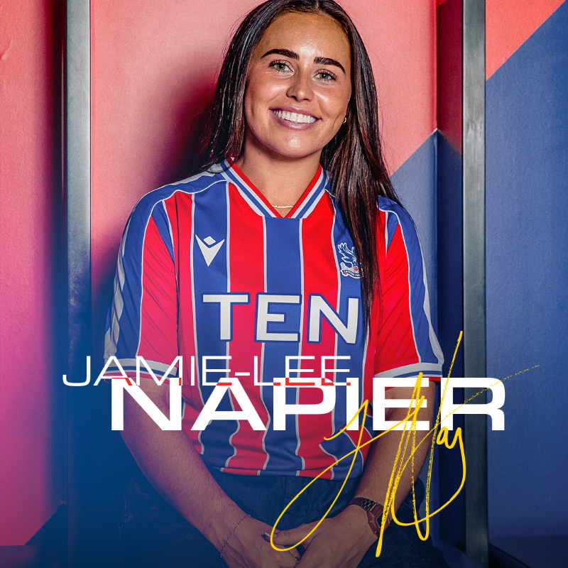 cpfc_w's tweet photo. Jamie-Lee is Palace 🏴󠁧󠁢󠁳󠁣󠁴󠁿🦅

Welcome to the club, Jamie-Lee Napier 👋

#CPFC // @BarclaysWSL2